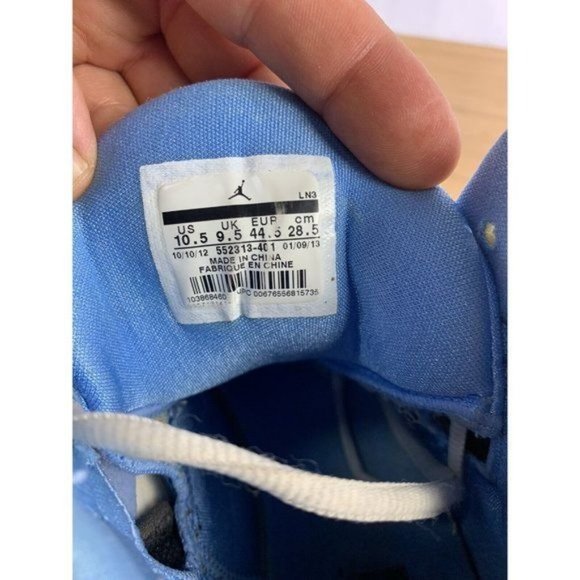 Nike Jordan Aero Mania White Blue Flywire Size 10.5 New Men's 2013 - Picture 8 of 8